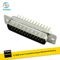 Câble DB mâle d'aviation JBL avec technologie D-SUB, connecteur 25 broches plaqué or pour équipement de communication