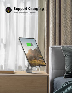 Supporto Pieghevole per <span class=keywords><strong>Tablet</strong></span> Lamicall A1, Supporto da Scrivania Regolabile, Base per Telefono Cellulare, Compatibile con Dispositivi da 4-13 Pollici, <span class=keywords><strong>in</strong></span> Promozione - Product Image 3