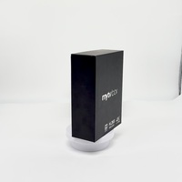 Boîte cadeau en carton rigide noir personnalisée, rectangle, 4K, audio Dolby, pelliculage mat premium, gaufrage, paillettes, MOYEE