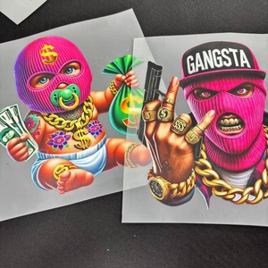 Satu Set 40 Lembar Stiker <span class=keywords><strong>Transfer</strong></span> Panas DTF 13+4 inci untuk Jaket, Kaos, Mantel, dan <span class=keywords><strong>Transfer</strong></span> Printing untuk Hewan Peliharaan - Product Image 3