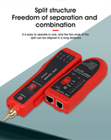Network Wiretracker Lan Cable Tester y Rj45 Rj11 Batería Poe Kit Ethernet Kits Wire Tracker Tracer Line Finder