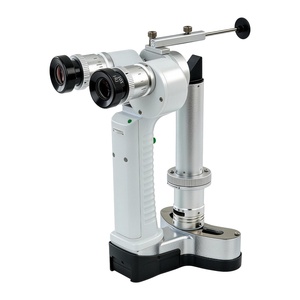 กล้องจุลทรรศน์แบบพกพา Aist Optics รุ่น HSL-2 พร้อมไฟ LED สำหรับตรวจตาและสัตว์ สีเงิน - Product Image 1