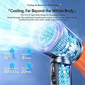 <b>USB</b> Rechargeable <b>Mini</b> Handheld Portable Turbo <b>Fan</b> 13000RPM Digital Display 100-Speed Variable TEC Cooling 3000Mah - Product Image 4