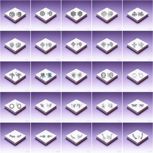 Boucles <span class=keywords><strong>d</strong></span>'oreilles Panjadora originales en argent 925 de haute qualité pour femmes, style punk étoile-fleur, accessoire de mode DIY, cadeau par Ruixinluo - Product Image 3