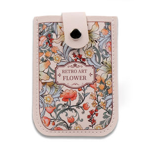 पु पुष्प प्रिंट आउट वॉलेट स्लिम मल्टी स्लॉट कार्ड केस थोक ब्रांडेड महिला वॉलेट कस्टम - Product Image 1