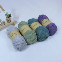 200g Hand-Knitted 100% Polyester Fancy Yarn with Gold Thread Shiny and Flashing 13 Colors for Bags Carpets Clothes