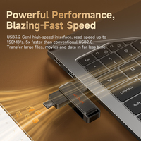 Clé USB en promotion, 32 Go, vitesse 100 Mo/s, double port USB 3.0 et Type-C, pour tablette et PC