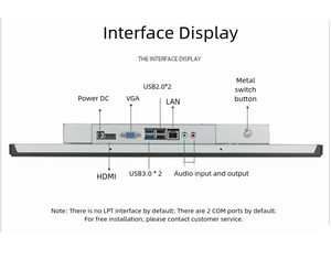 MeetNeng pannello Touch <span class=keywords><strong>Screen</strong></span> industriale PC 15.6 pollici <span class=keywords><strong>Display</strong></span> LCD J4125 I5 I7 <span class=keywords><strong>CPU</strong></span> 32G memoria IP65 Fanless VGA Linux Windows sistema - Product Image 3