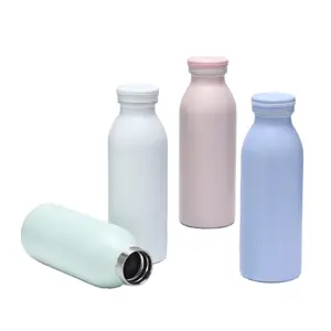 Bottiglia di latte all'ingrosso in acciaio inossidabile 0.35L bottiglia di acqua isolata sottovuoto isolamento invernale per la conservazione del ghiaccio estivo