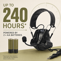 Casque de protection auditive électronique, volume à 6 niveaux, double réduction du bruit, prise de 7,0 mm pour le tir sportif et la chasse
