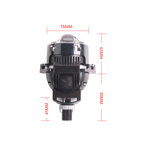 Sanvi nuovo 75W 6000K <span class=keywords><strong>H4</strong></span> H7 H11 9005 <span class=keywords><strong>Dual</strong></span> Mini Lens LED chip Y1 Car Bi Led proiettore lente faro 3.0 - Product Image 3