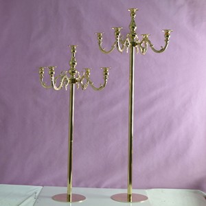 33 "di altezza Braccio D'oro Lucido <span class=keywords><strong>Lampadario</strong></span> In Metallo Supporto di Candela Votiva Candelabri - Product Image 5
