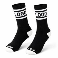 Chaussettes de sport personnalisées avec logo, chaussettes athlétiques de qualité supérieure, chaussettes de sport respirantes en coton pour la salle de sport, la course à pied, les vêtements de rue décontractés, vente en gros OEM