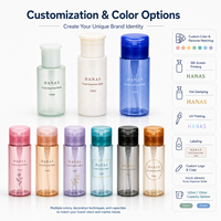 Flacon pompe PET 120ml 150ml avec couvercle à clapet pour toner, démaquillant, lotion, nettoyant, emballage cosmétique
