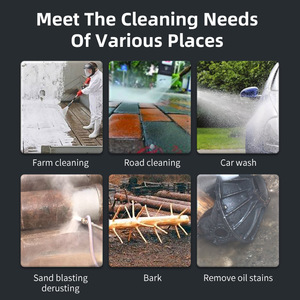 Nettoyeur haute pression électrique 100 bars 1500 W, machine à laver portable pour voitures, nettoyage de la maison et du jardin - Product Image 4