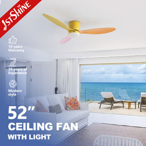 Ventilador de Techo LED 1stshine con Aspas de Colores Mixtos, Diseño DIY, Ventilador de Techo Decorativo con Luz LED - Product Image 2