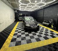Meistverkaufte Garagenbodenfliesen Ineinandergreifende Kunststoff-Industriegummimatten für Parkplatz-Bodenablaufabdeckung