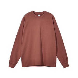 2023 New Style Crew Neck Custom Long Sleeve <b>Blank</b> Graphic Vintage Acid Washed 310 GSM 100% Cotton Heavy <b>Weight</b> Men T Shirts - Product Image 6