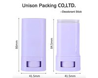 Vide 15g 20g en plastique déodorant bâtons bouteille mat cosmétiques crème solaire crème Tube bâton conteneur