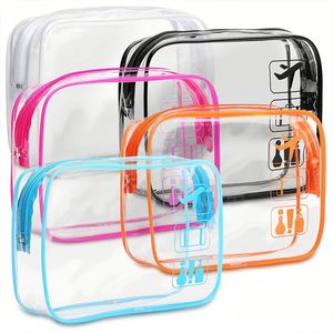 Custom Logo Plastic Patchwork Makeup Zipper Travel Beauty Organizer Transparent Pvc Cosmetic <b>Make</b> <b>up</b> Bag - Product Image 6