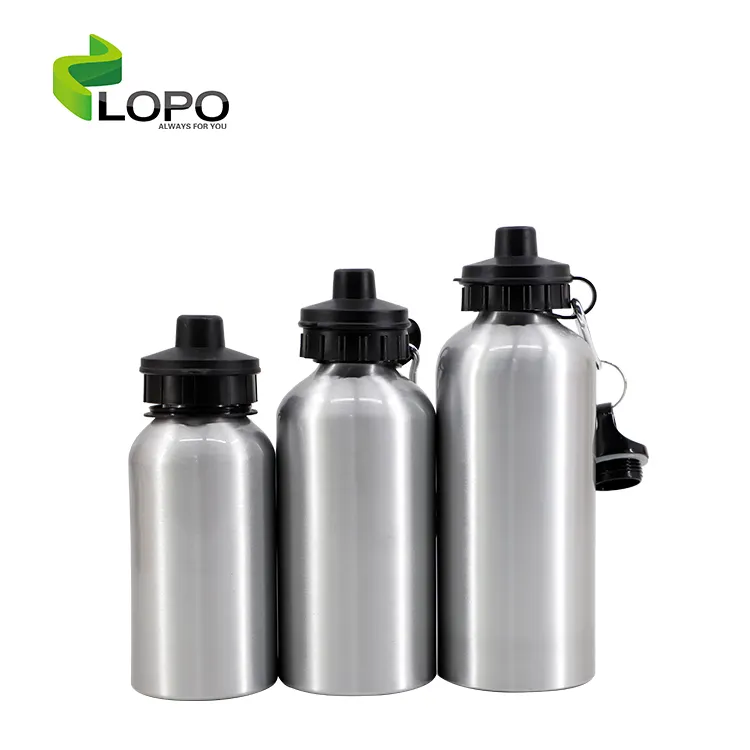Botol Air Minum Sublimasi Aluminium, Cangkir Perjalanan 400Ml/500Ml/600Ml Kosong Kualitas Tinggi untuk Sublimasi Baja Tahan Karat