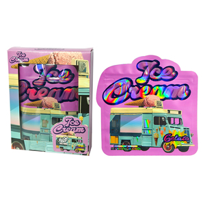 Sacs en Mylar anti-odeur de 3,5 g avec fenêtre, personnalisés et imprimés, refermables, pour bonbons exotiques, biscuits, herbes sèches et fleurs, emballage plastique - Product Image 4