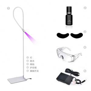 Elanby FL009 Pro 5W UV LED Lash <b>Lamp</b> <b>Floor</b> Light for Eyelash Extension <b>Adjustable</b> UV Glue Dryer Black/White CE ROHS Certified - Product Image 5