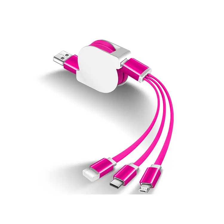 High Quality Long Tail Data Line Cable Double Sides Usb Plug 2.1a Flat Noodle Usb Power Charging Cable