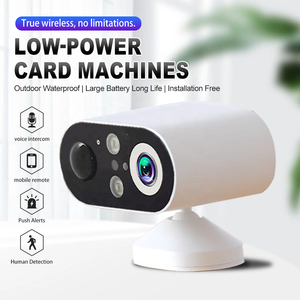กล้องวงจรปิด CCTV ไร้สายแบบชาร์จไฟได้สำหรับใช้ในตัว3MP มีไมค์ในตัวมุมมองกว้าง180ดวง - Product Image 3