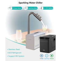 Jnod 4 en 1, machine à eau gazeuse et à soda électronique chaude et froide sous le comptoir, distributeur d'eau chaude instantanée électrique