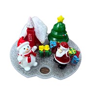 In resina in miniatura di natale serie artigianato a dorso piatto Cabochon Scrapbooking fai da te per 16oz 40oz bicchieri coperchi decorazioni accessori