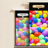 Écran de projection motorisé Cavvits Home Cinema 3D 8K, double commande, PVC gris, 100/120 pouces, portable, 4:3/16:9, électrique, 1 an de garantie