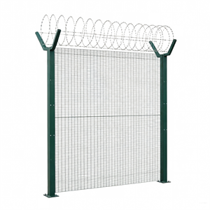 Clôture de sécurité en acier anti-escalade et anti-coupure robuste noire 358 pour périmètre d'entrepôt Australie <span class=keywords><strong>2m</strong></span> 3D - Product Image 4