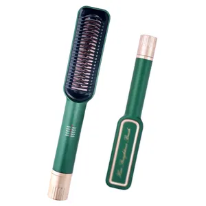 2021 Hot Sale Professional Ionic Straightening Brush Hair Tool Hot Ceramic Electric Hair Straightener Comb Brush