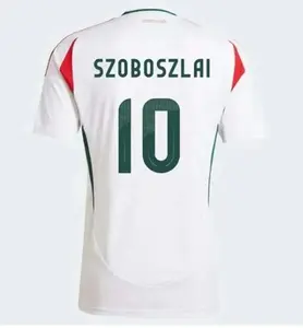 2024 ฮังการีเสื้อฟุตบอลSZOBOSZLAI GAZDAG NAGY ATTILA KERKEZ NEGO ROLANDเสื้อฟุตบอลทีมชาติ 24 25 ชุดเด็กแฟน