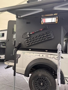 Camper 4x4 moderne pour pick-up - Camper léger, imperméable, extensible <span class=keywords><strong>et</strong></span> pliable <span class=keywords><strong>avec</strong></span> capacité pour 4 personnes, <span class=keywords><strong>caravane</strong></span> tout-terrain mobile - Product Image 3
