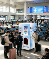 Distributeur automatique de crème glacée commercial entièrement automatique avec système de réfrigération intégré, coque extérieure personnalisée, intelligent et souple