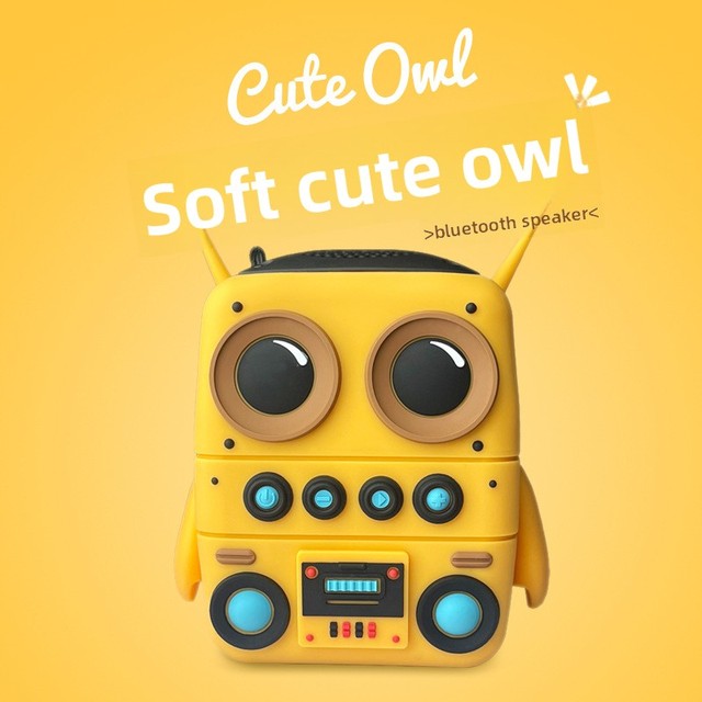 2026 Voice Prompt USB Rechargeable Suitable Souvenir Gift New Cartoon Owl Outdoor Waterproof Portable 5.0 Speaker