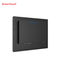 GreenTouch Monitor de pantalla táctil capacitiva de 15,6 "Marco abierto Android PC Controlador táctil 3M Interfaz USB HD Linux Operar Negocios