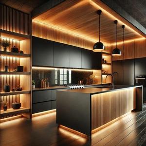 <span class=keywords><strong>Meuble</strong></span> de <span class=keywords><strong>cuisine</strong></span> modulaire moderne en granit laqué avec grand rangement, évier et robinet, idéal pour appartement - Vente en gros - Product Image 2