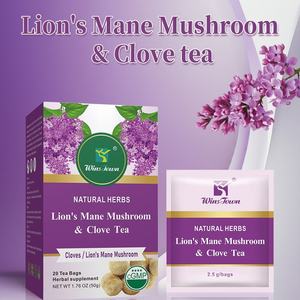 Thé aux champignons Lion's Mane et aux clous <span class=keywords><strong>de</strong></span> <span class=keywords><strong>girofle</strong></span> 2,5g*20 sachets Formule à base <span class=keywords><strong>de</strong></span> plantes naturelles Soulage les troubles digestifs Renforce l'immunité Vente en gros - Product Image 4