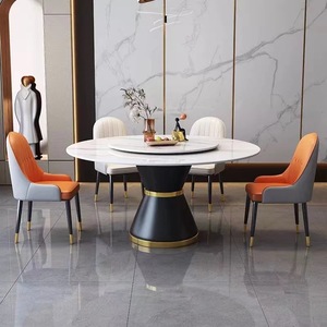 Set di Mobili Contemporanei per Sala da Pranzo con <span class=keywords><strong>Tavolo</strong></span> Allungabile e Sedie Abbinate per 6 Persone a Prezzo Competitivo - Product Image 1