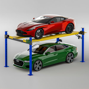 Di alta qualità su misura 4-Post idraulico auto ascensore in acciaio motore di azionamento a pulsante per 2 auto attrezzature di parcheggio - Product Image 6