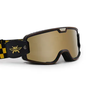 Jiepolly 2024 OEM Custom Windproof Moto Mx UV400 Sunglasses Glasses Mirrored Coating Motorbike Motocross Motorcycle Goggles