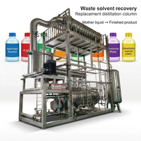 Colonne de distillation pour la récupération de solvants haute pureté avec contrôle automatique PLC, unité de récupération de liquides usagés pour la R&D