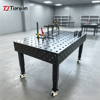Table de soudage flexible 3D en acier nitrué D28, plateforme modulaire anti-rouille et durcie avec trous de 28 mm pour une utilisation industrielle intensif