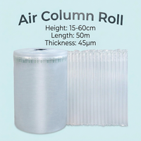 Rouleau de colonnes d'air en PE/PA pour emballage gonflable antichoc de bouteilles de vin – Protection d'expédition en gros