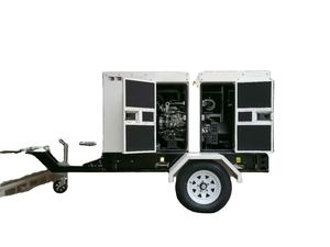 16kw 20kva 静音型発電機 移動しやすいトレーラー搭載ディーゼル発電機（ホイール付き）インバーター発電機 販売中 - Product Image 5