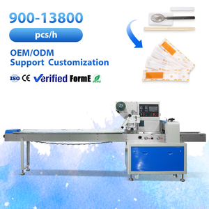 Machine d'emballage multifonctionnelle Flow Pillow pour couverts (cuillères, fourchettes, couteaux) et serviettes, machine d'emballage automatique pour la restauration - Product Image 1