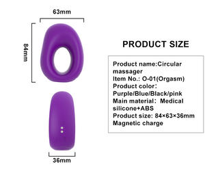 Wasserdichter, Wiederaufladbarer Nippel-Massagegerät, Erotikspielzeug zum Flirten, Klitorisstimulation, Mini-Fingerring-Vibrator für Frauen - Product Image 6